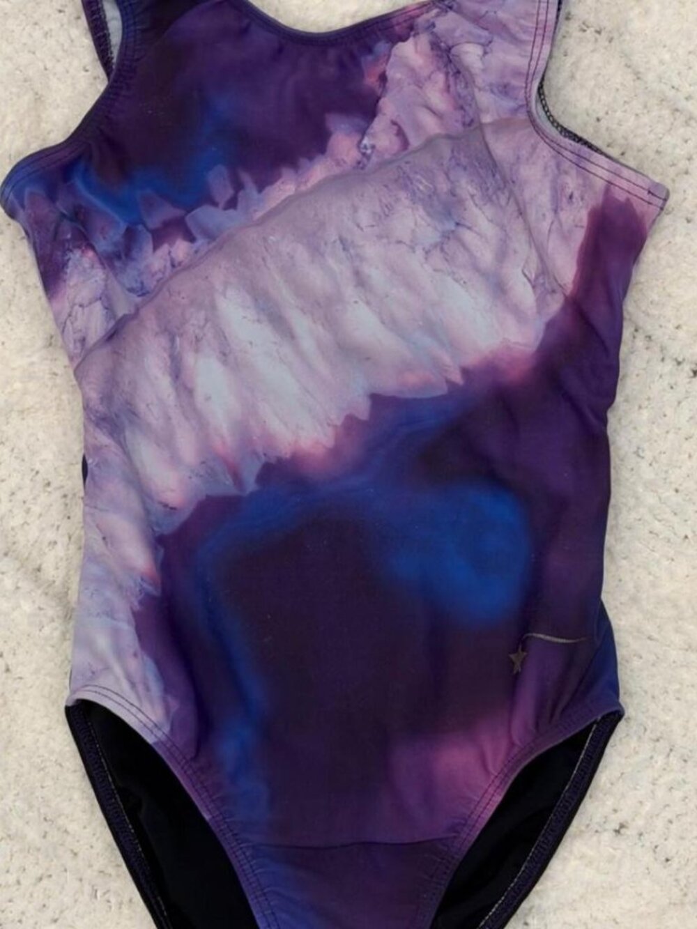 Destira Purple Tie Dye Gymnastics Leotard Child Small CS